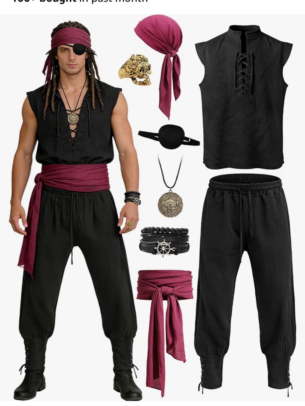 Pirate Halloween Costume for Men